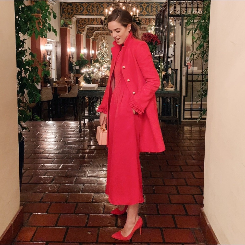Gal Meets Glam Collection Carmen Jumpsuit in Ruby